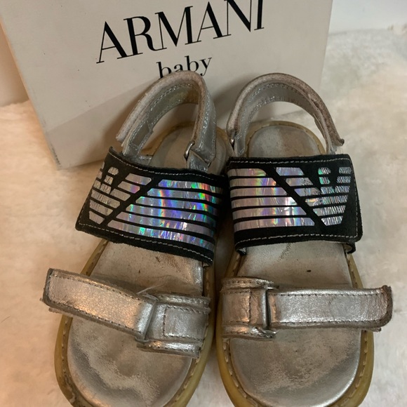 Armani Leather Toddler Sandals (Unisex) - Picture 2 of 5